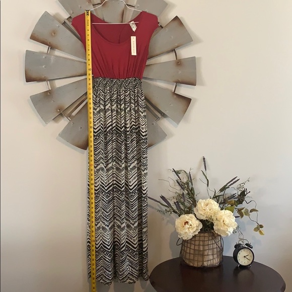 Espresso women’s small Patterned dress new with tags NWT red black&white chevron - Picture 10 of 13